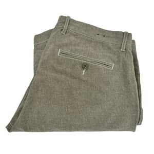 J Crew Pants Mens 32x32 (33x31 ACTUAL) 484 Slim Chambray Khaki Green Coastal